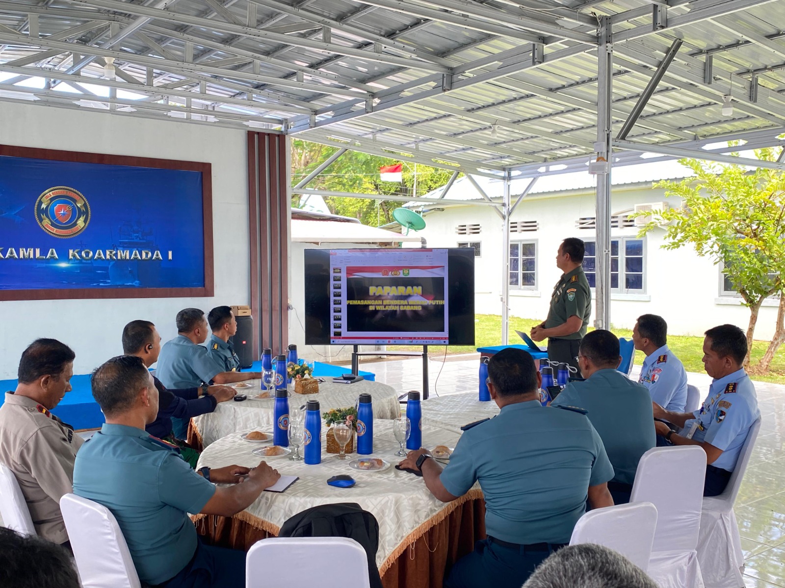 Meriahkan Hari Kemerdekaan, Danlanudal Sabang Ikut Technical Meeting Event HUT RI Ke-80 Tahun 2025