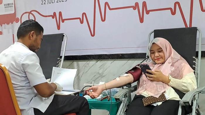 OJK Aceh Kumpulkan Darah 144 Kantong, PMI Berterima Kasih dan Ungkap Segini Kebutuhan di Banda Aceh