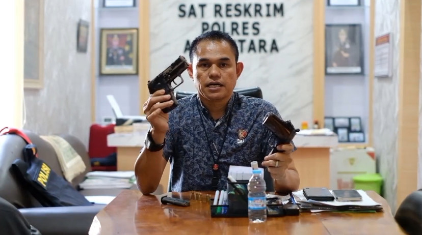 Dua Senjata Api Penembak Anggota Polisi Aceh Utara Dikirim ke Labfor Medan
