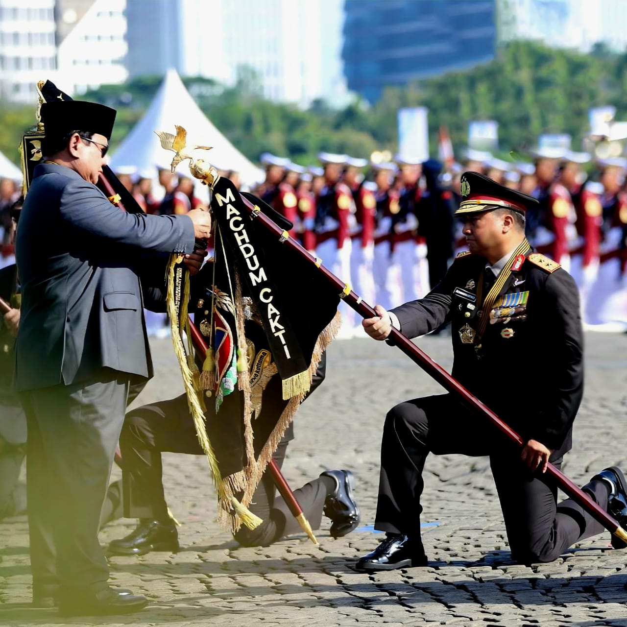 Prabowo Anugerahkan Tanda Kehormatan Nugraha Sakanti untuk Polda Aceh