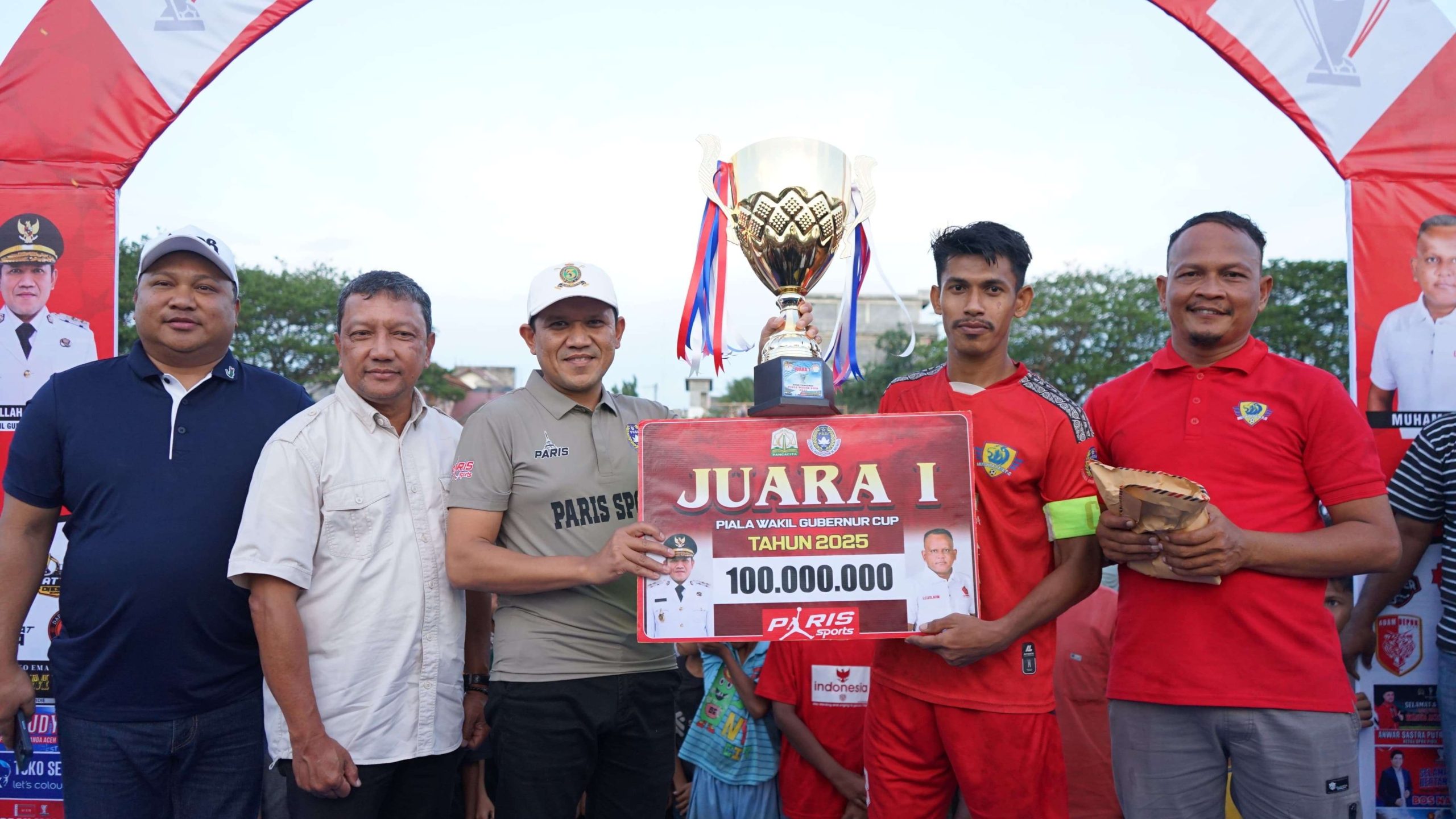 Mutiara Raya FC Juarai Turnamen Wagub Aceh Cup