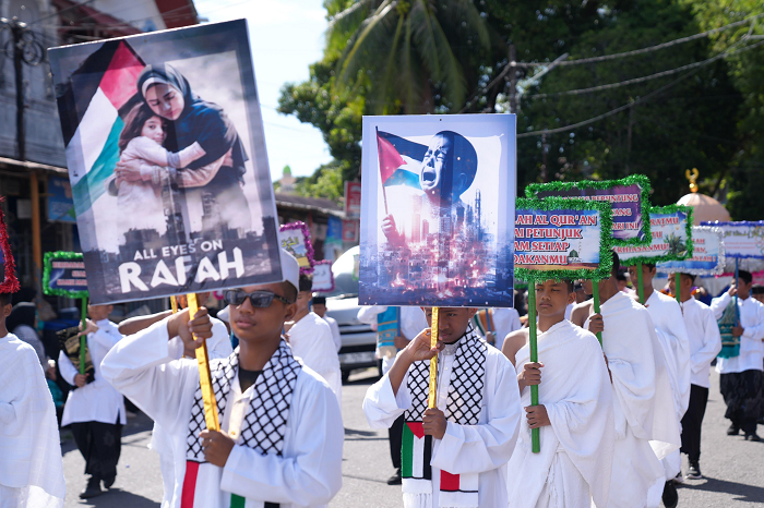 Pawai Ta’aruf Muharram di Sabang, Dukungan untuk Palestina