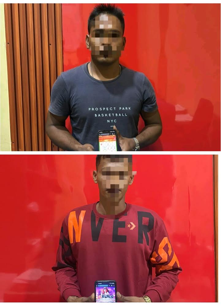 Main Slot di Simpang Beuracan, Dua Pemuda Ditangkap Polres Pidie Jaya