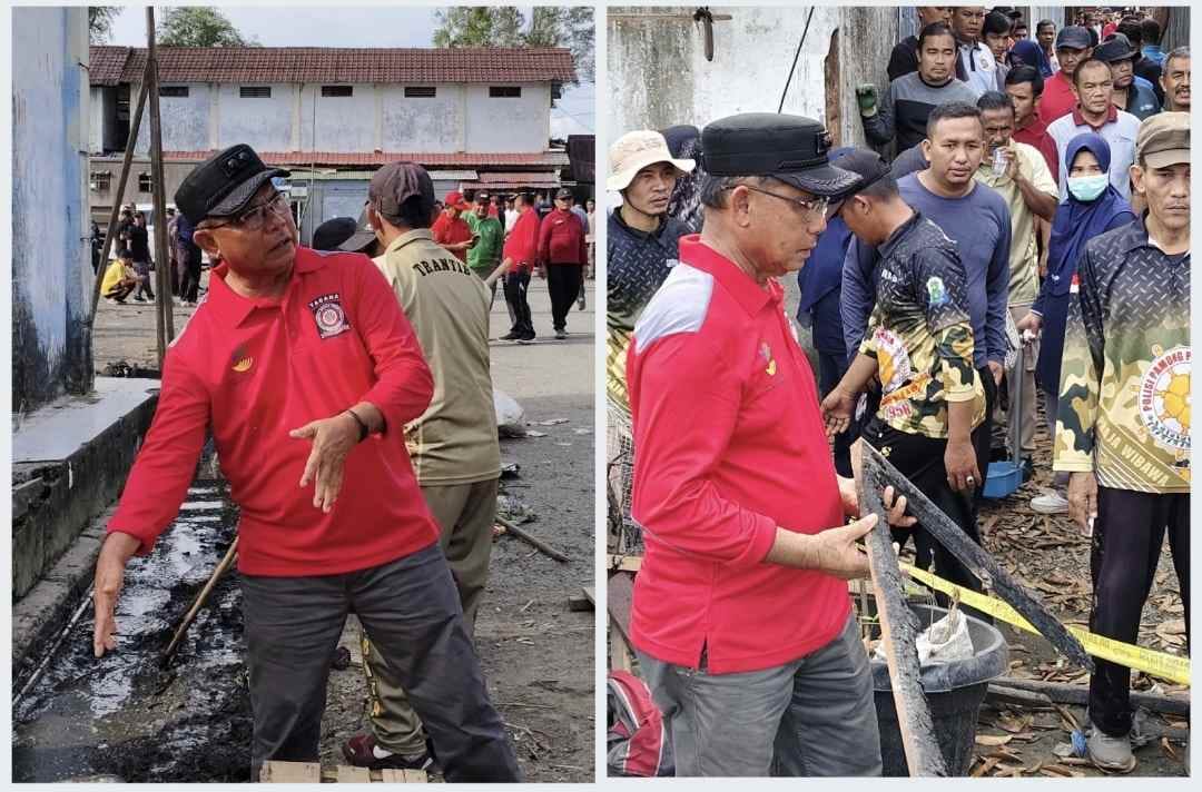 Wakil Bupati Nusar Amin Lakukan Gotong Royong Di Wilayah Pajak Inpres