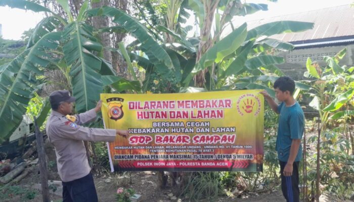 Polisi Banda Aceh Imbau Warga Tak Bakar Lahan Sembarangan
