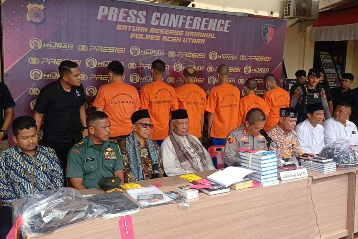 Diduga Sebar Ajaran Menyimpang, 6 Warga Ditangkap di Aceh Utara