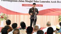Bupati Aceh Besar Resmikan Pembangunan Jalan Masjid Tuha Lamrabo Aceh Besar