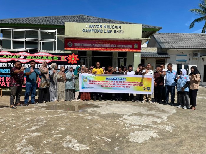 Gampong Lambheu Aceh Besar Deklarasikan Bersama Anti Korupsi