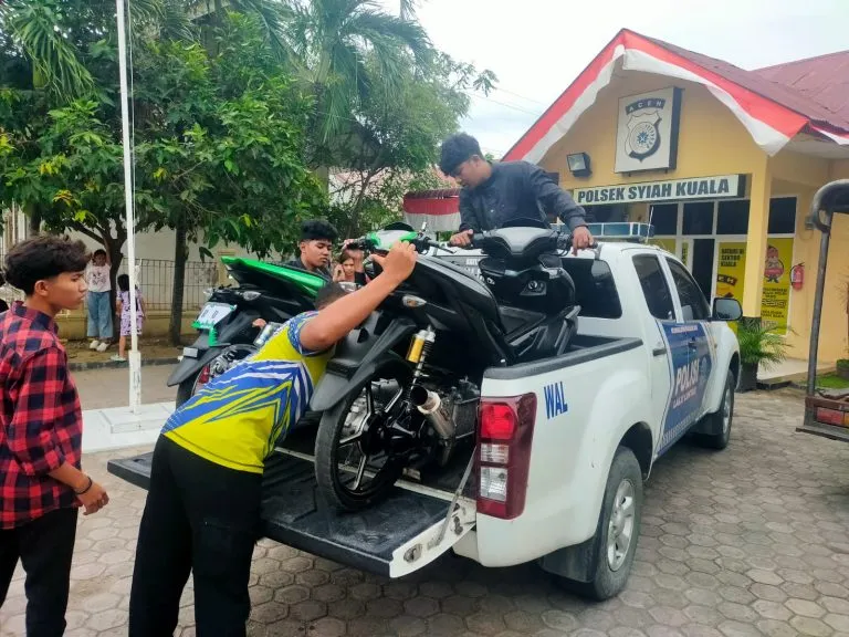 Polisi Amankan Sepeda Motor Pembalap Liar di Banda Aceh