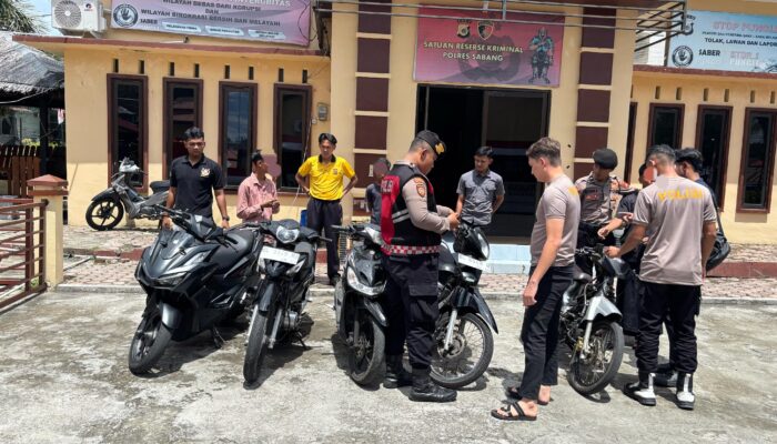 Polres Sabang Amankan 6 Sepeda Motor Balap Liar Jelang Shalat Jumat
