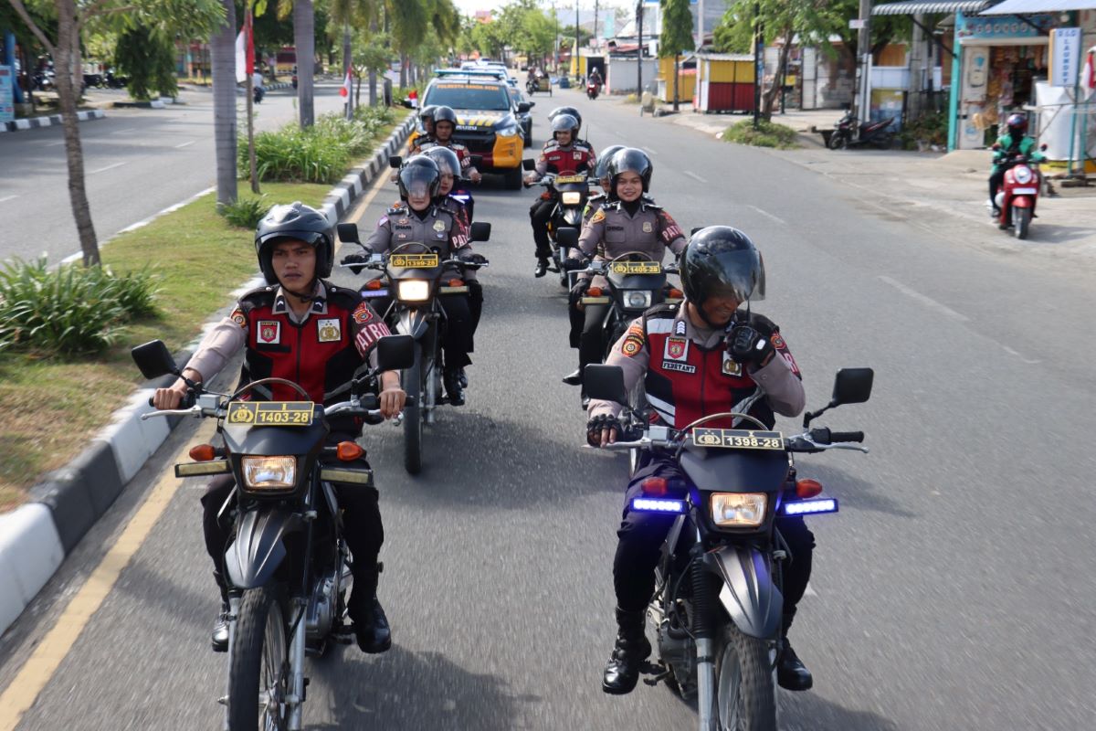 Polresta Banda Aceh Gelar Patroli Skala Besar Jelang HUT RI