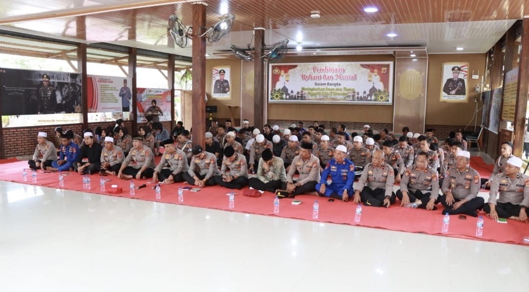 Polres Simeulue Dan Bhayangkari Gelar Binrohtal Serta Doa Bersama, Perkuat Iman Dan Kebersamaan