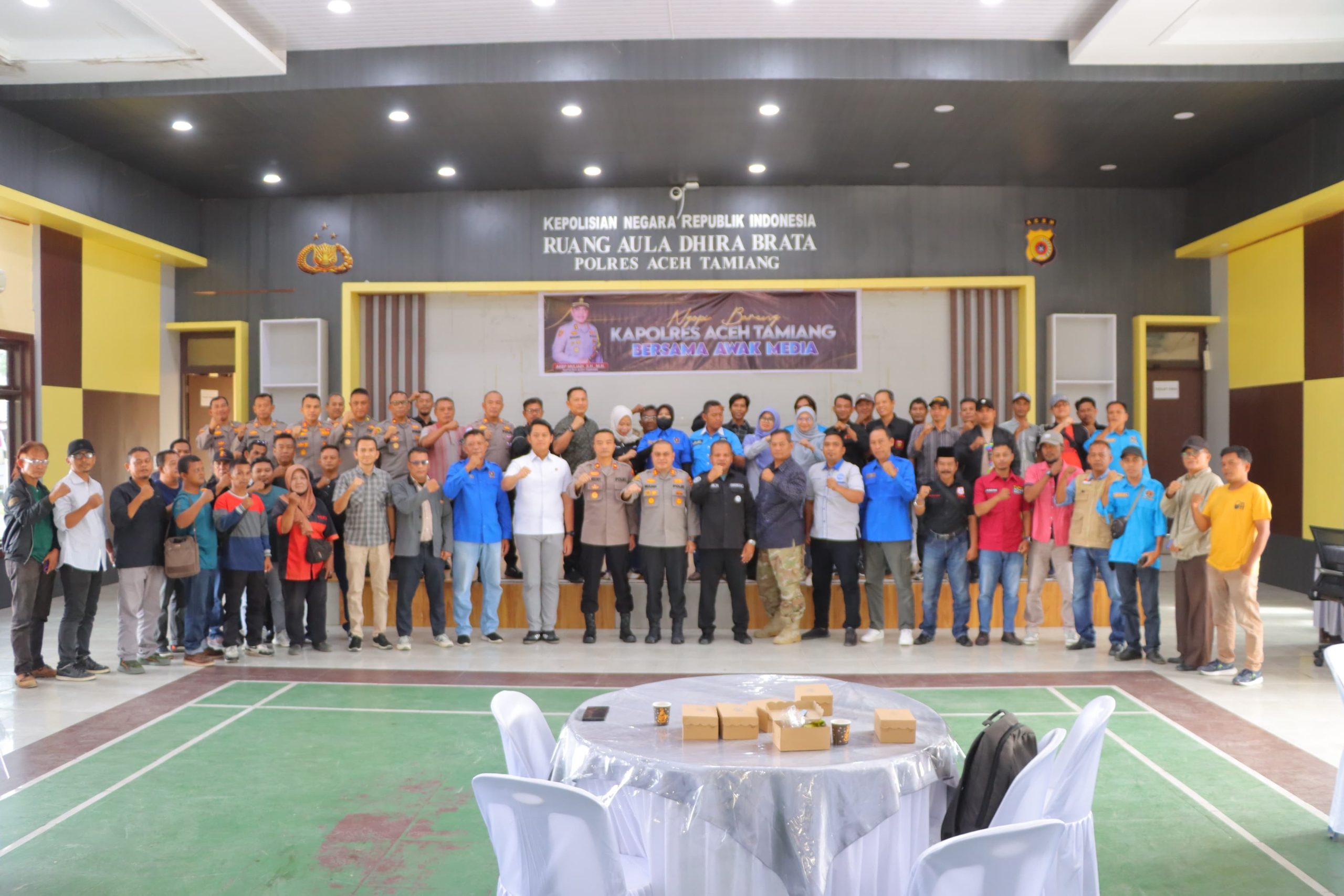 Pererat Silaturahmi, Kapolres Aceh Tamiang Coffe Morning Bersama Insan Pers