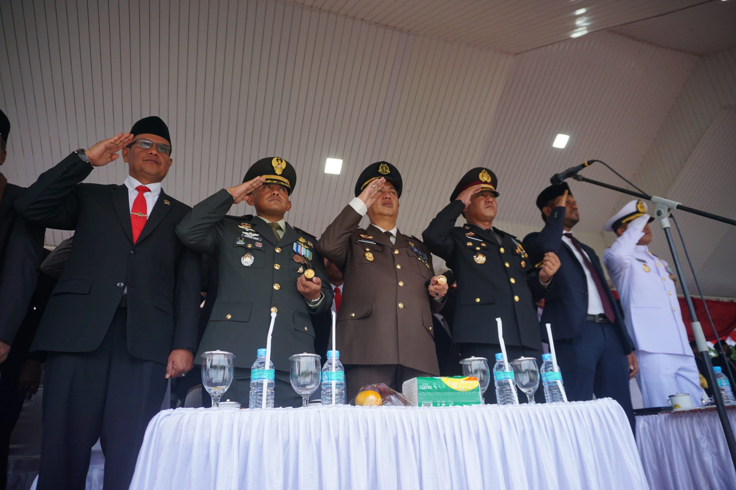 Kapolres Lhokseumawe Hadiri Upacara HUT RI ke-80 di Lapangan Hiraq, Ajak Masyarakat Perkuat Persatuan