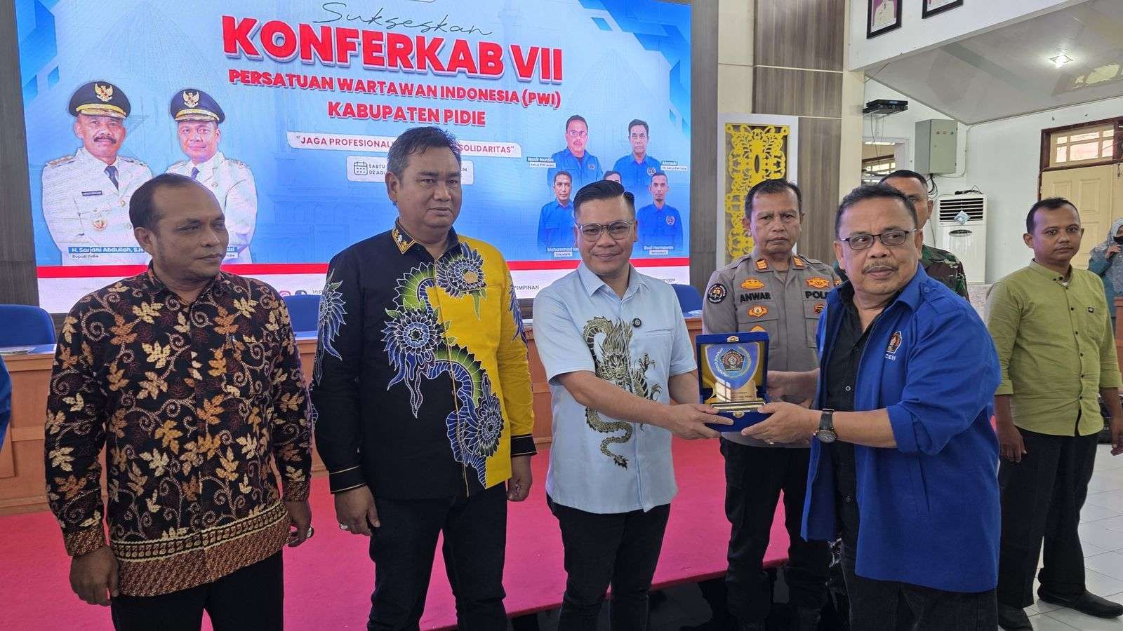 Wabup Pidie Berharap PWI Menjadi Mitra Strategis Pemerintah