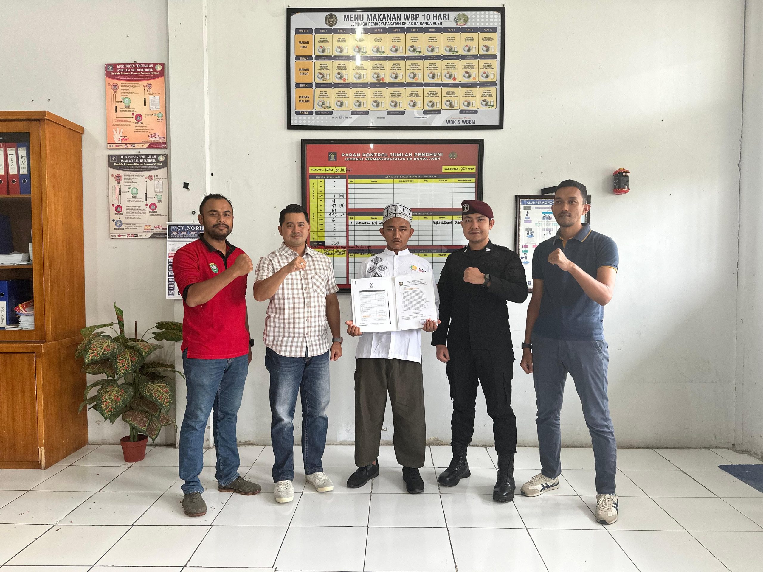 Satu Warga Binaan Lapas Lambaro Terima Amnesti Presiden