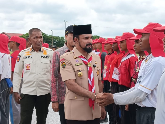 Tinjau Latihan Paskibraka Aceh Timur Bupati Al-Farlaky: Kalian Adalah Putra-Putri Terpilih