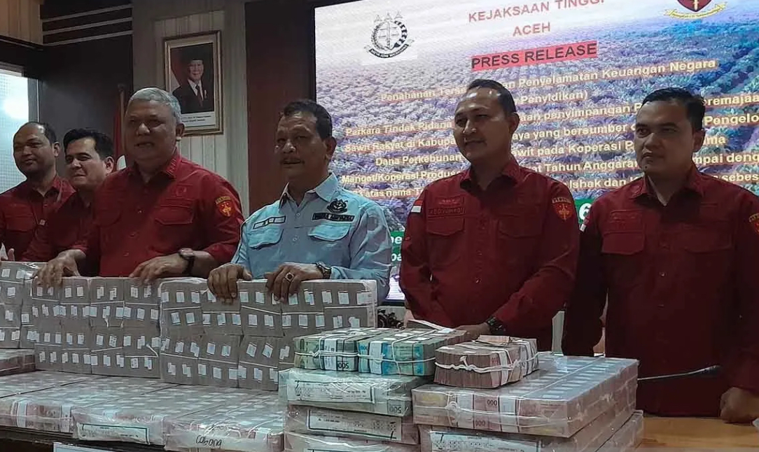 Kejati Aceh tahan tiga tersangka korupsi PSR Rp38,4 miliar