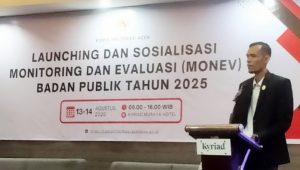 Komisi Informasi Aceh Gelar Launching dan Sosialisasi Monev Badan Publik