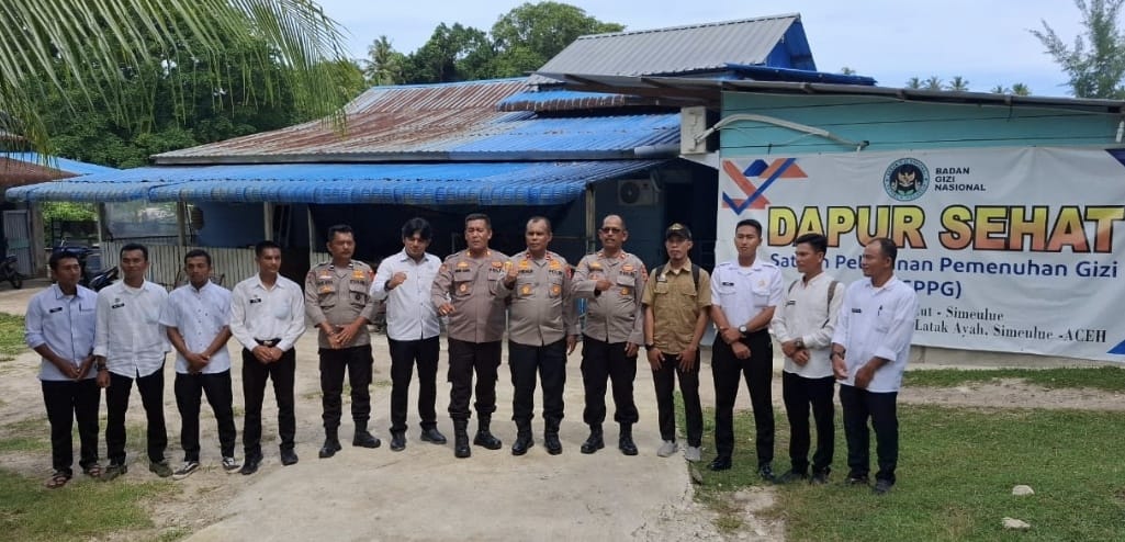 Polres Simeulue Lakukan Kunjungan Dan Pengecekan Dapur SPPG Di Desa Latak Ayah
