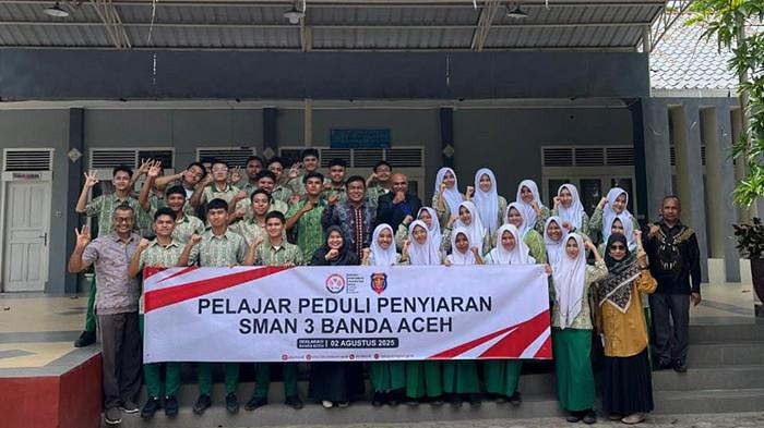 Ajak Pelajar Cerdas Gunakan Media, KPI Aceh Beri Literasi ke Siswa SMAN 3 Banda Aceh