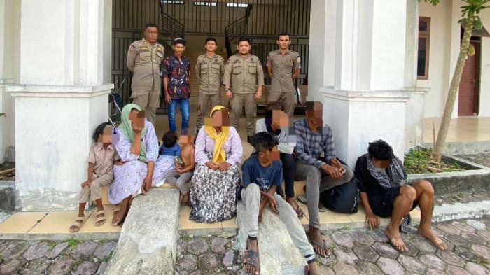 Satpol PP Banda Aceh Amankan 9 Gepeng Termasuk Anak-Anak