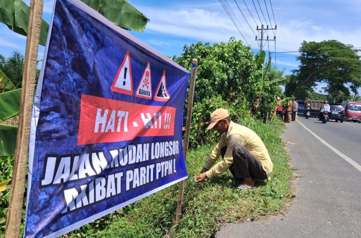 Kerusakan Jalan Akibat Parit HGU, Warga Aceh Tamiang Tuntut PTPN Tanggung Jawab