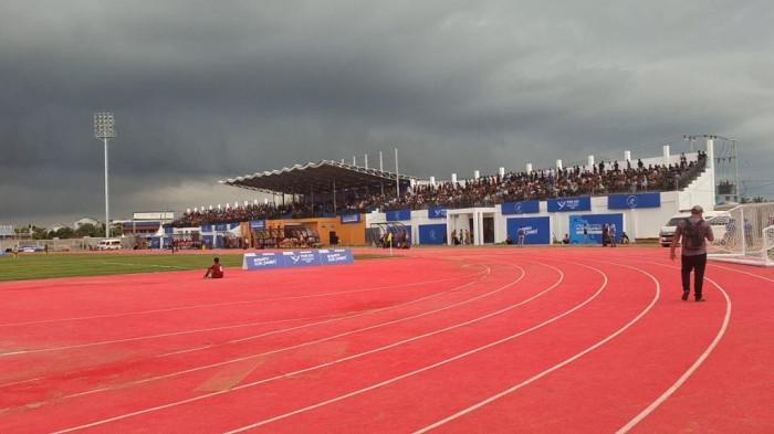 Stadion Blang Paseh Pidie Dibangun Pagar Pengamanan Baru, yang Lama Dibongkar