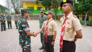Dandim 0117/Aceh Tamiang Berangkatkan Sisa SMA Negeri 2 Kejuruan Muda Ikuti Giat Persami KKRI Gel 3 TW IV TA 2025