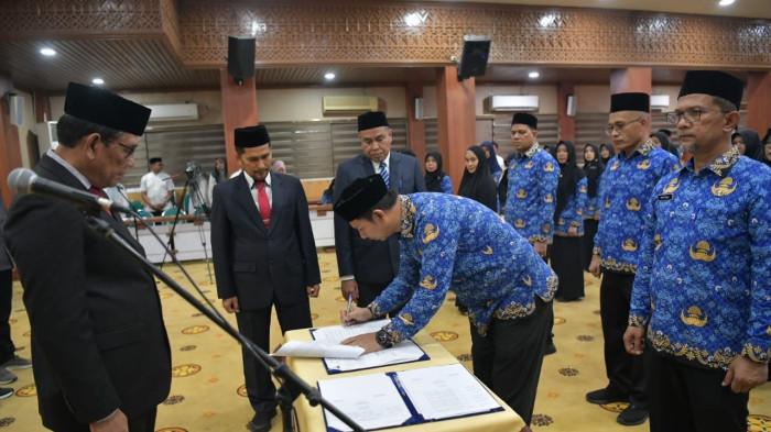 610 Pejabat Eselon III dan IV di Lingkungan Pemerintah Aceh Resmi Dikukuhkan
