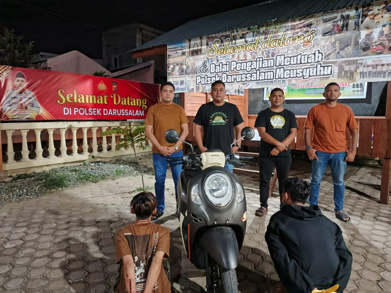 Dua Pria Ditangkap Usai Curi Honda Scoopy Milik Warga Aceh Besar