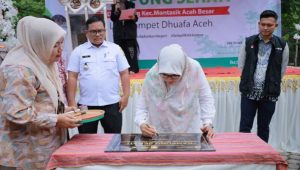 Plt Kadinkes Aceh Besar Launcing Kampung Sehati