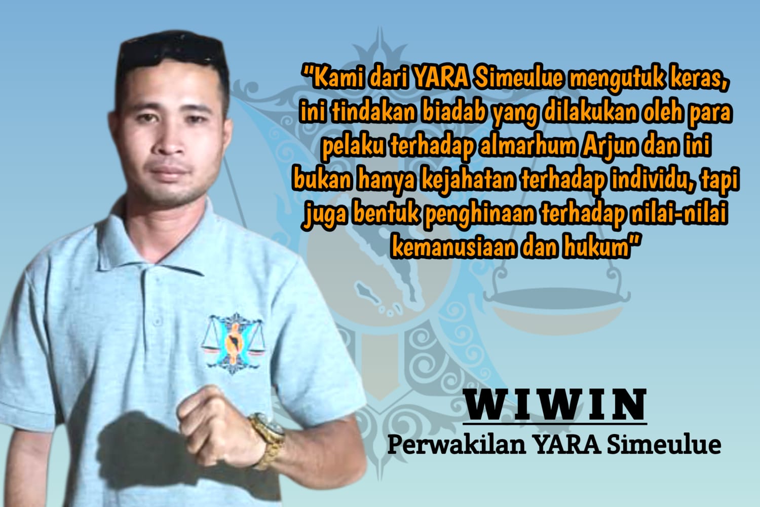 Perwakilan YARA Simeulue, Wiwin.