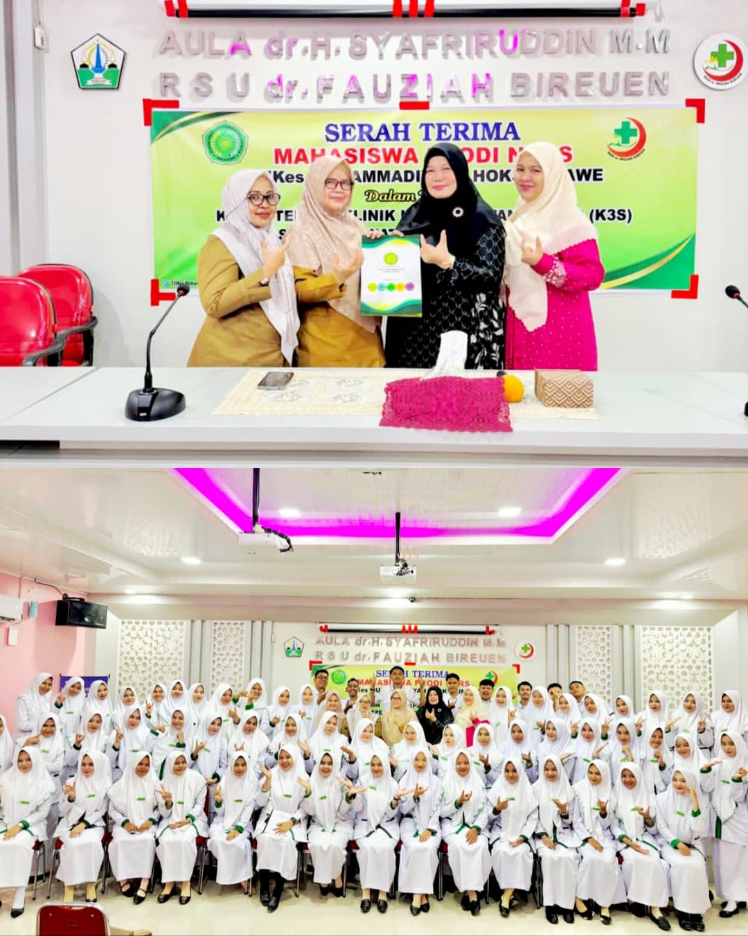 RSUD dr. Fauziah Bireuen Terima 64 Mahasiswa Profesi Ners STikes Muhammadiyah untuk Pelaksanaan Stase Keperawatan Dasar dan Profesi 2025