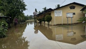 Kantor Dinas Sosial Abdya Terendam Banjir