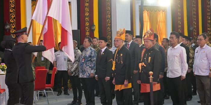 Wagub dan Sekda Aceh Saksikan Penganugerahan Gelar Kehormatan untuk Tito Karnavian dari Wali Nanggroe