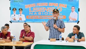 Wakil Ketua DPRK Banda Aceh Tutup Kursus Pelatih Sepakbola Lisensi D, Siap Lanjutkan Tahun Depan