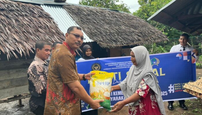 Hari Bhakti Kementerian Imipas Pertama, Lapas Lhokseumawe Bagi Sembako Dan Donor Darah