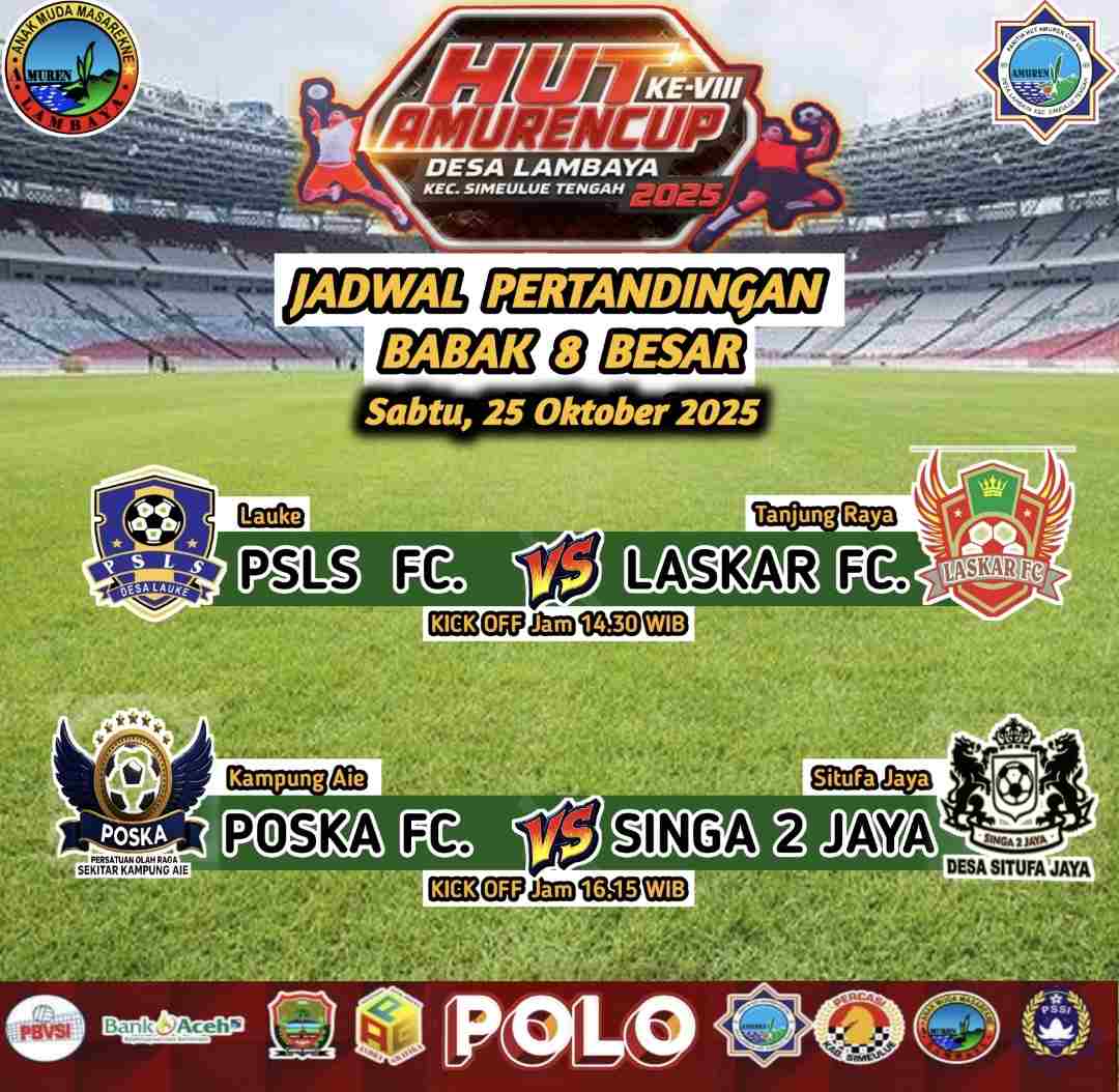 Turnamen Amuren Cup VIII Terhenti, Izin Keamanan Dicabut Usai Ricuh di Babak 8 Besar