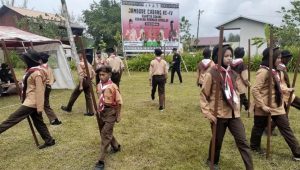 Warga Negara Asing Asal Norwegia Saksikan, Baris-Berbaris di Jambore Cabang IV Pramuka Simeulue