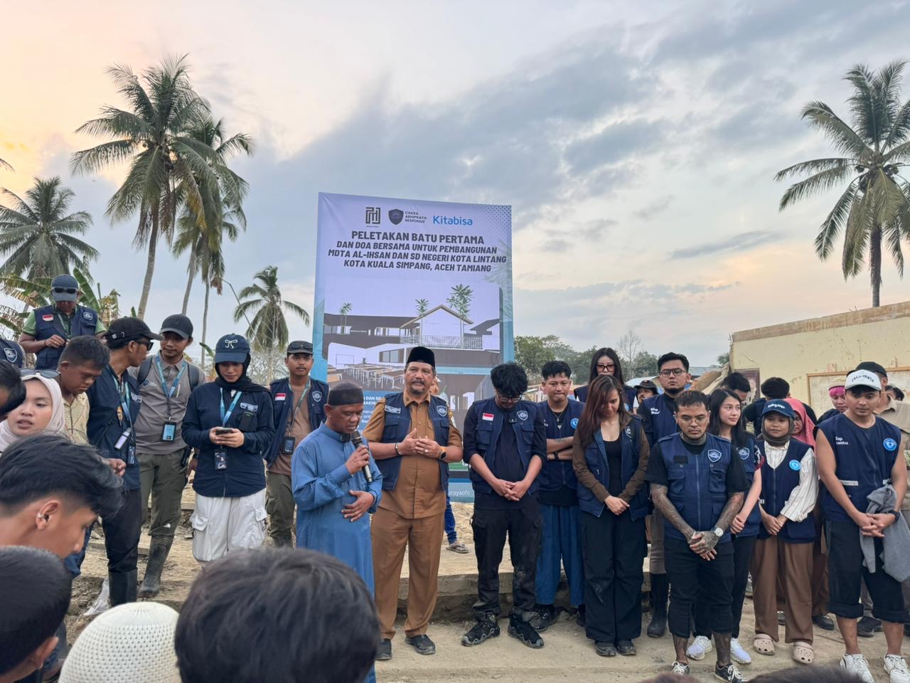 Bupati Armia Letakkan Batu Pertama Fasilitas Pendidikan