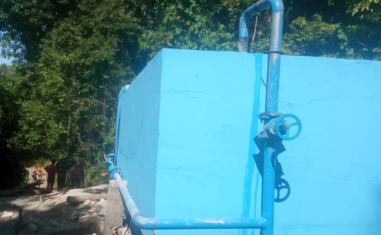 Kontraktor Klarifikasi Isu Kualitas Pekerjaan, Proyek SPAM Desa Sanggiran Rampung