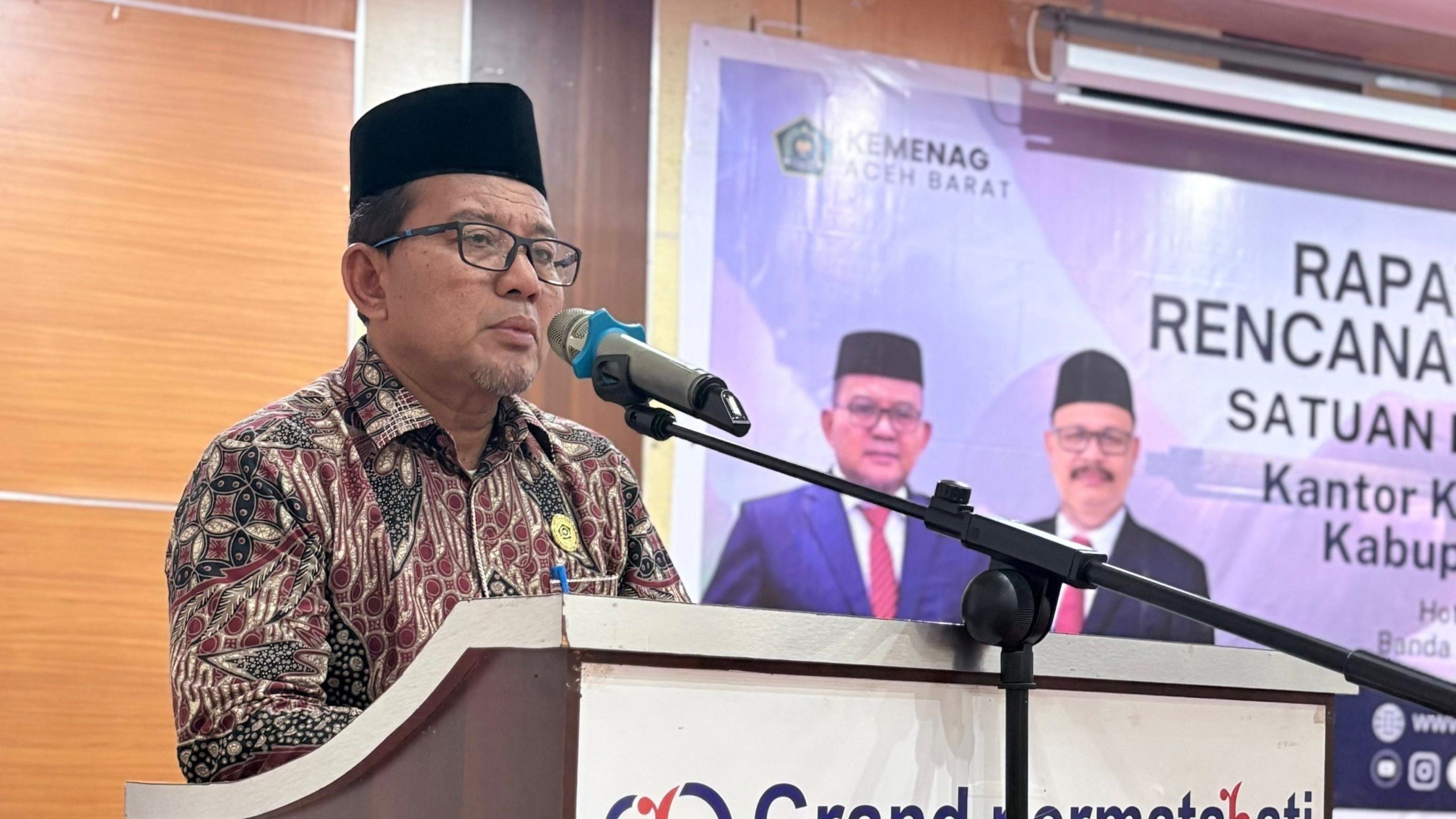 Kakanwil Kemenag Aceh Buka Rakor RKA-SK Aceh Barat